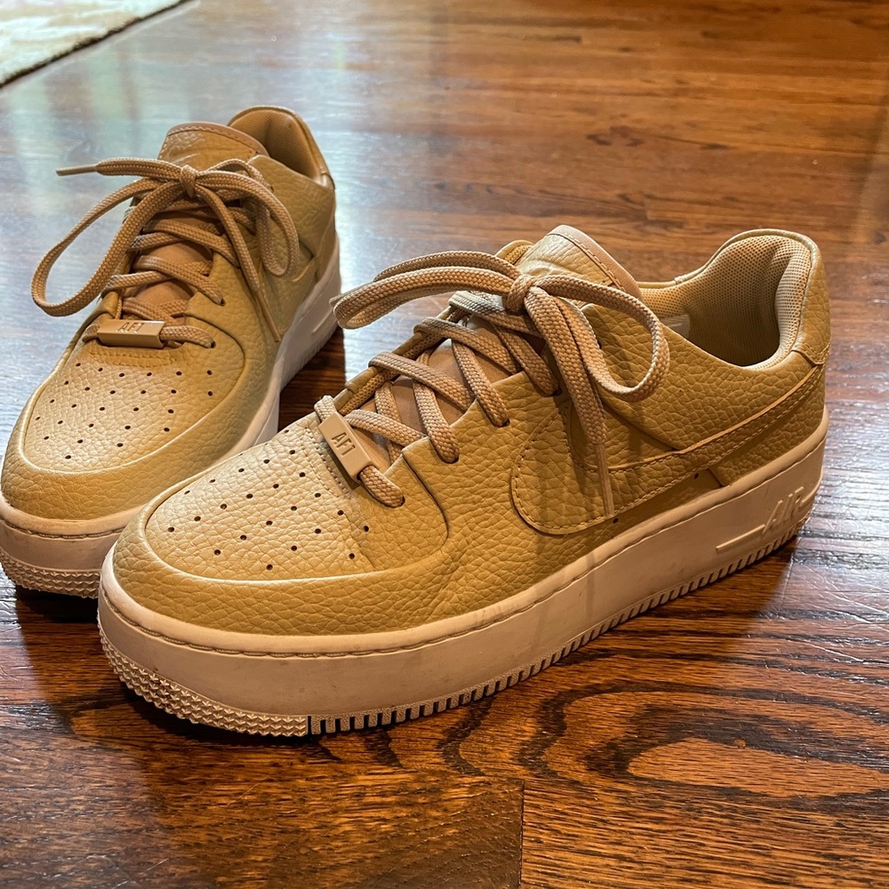 Nike Air Force 1s tan